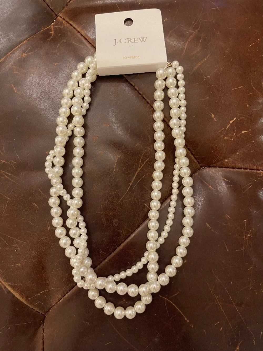 Jcrew Three-strand pearl necklace